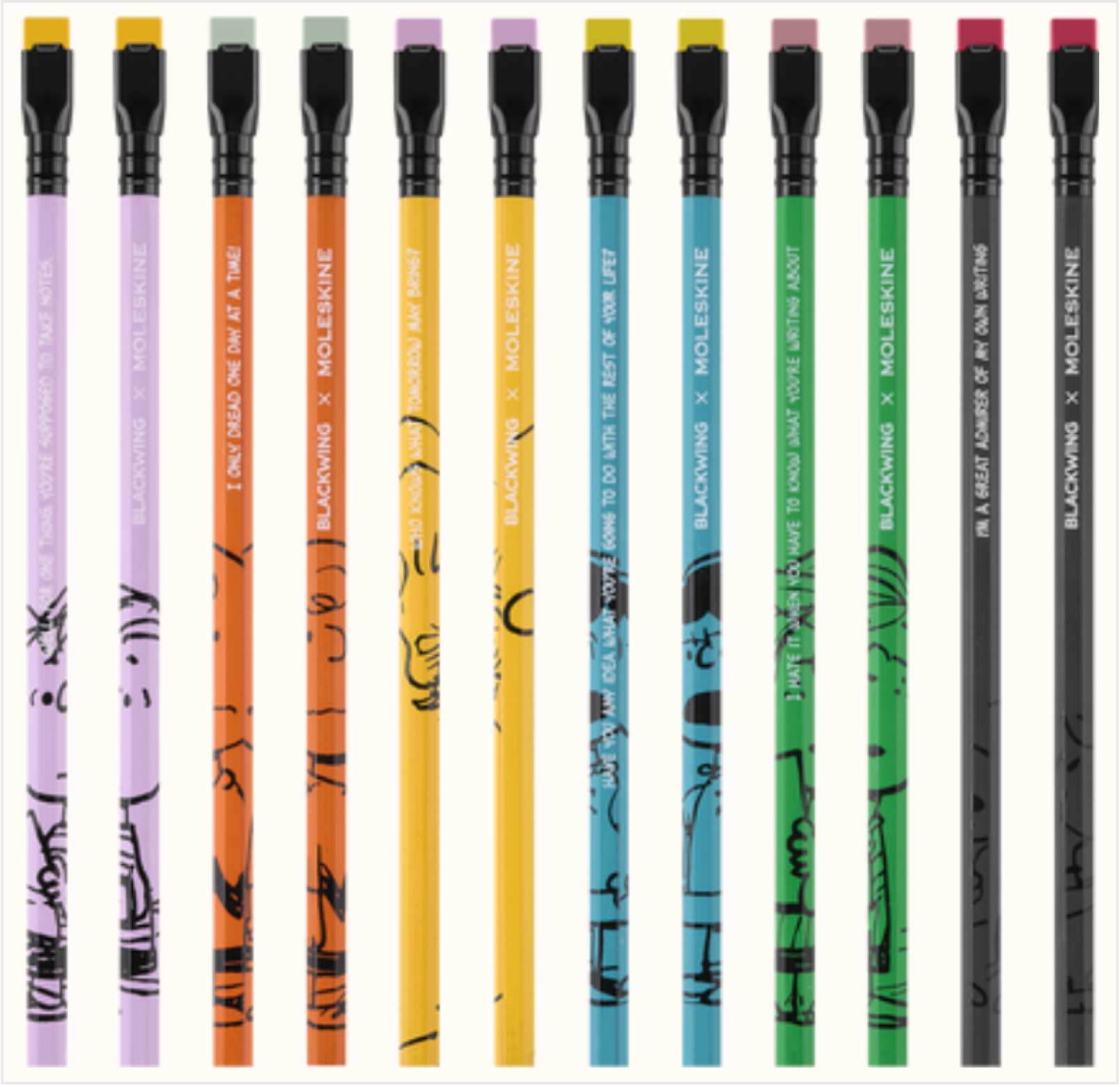 Peanuts — pencil design (Peanuts quotes and graphics; multi-design set)