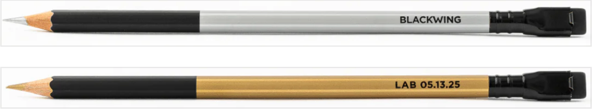 Lab 05.13.25 — Silver & Gold — pencil design (Gold and silver metallic cores)