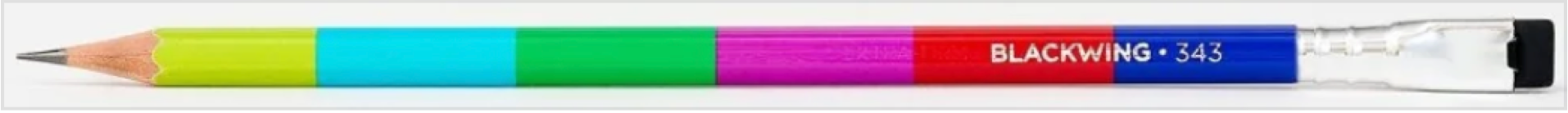 Volume 343: Broadcast Television — pencil design (NTSC color bar finish)